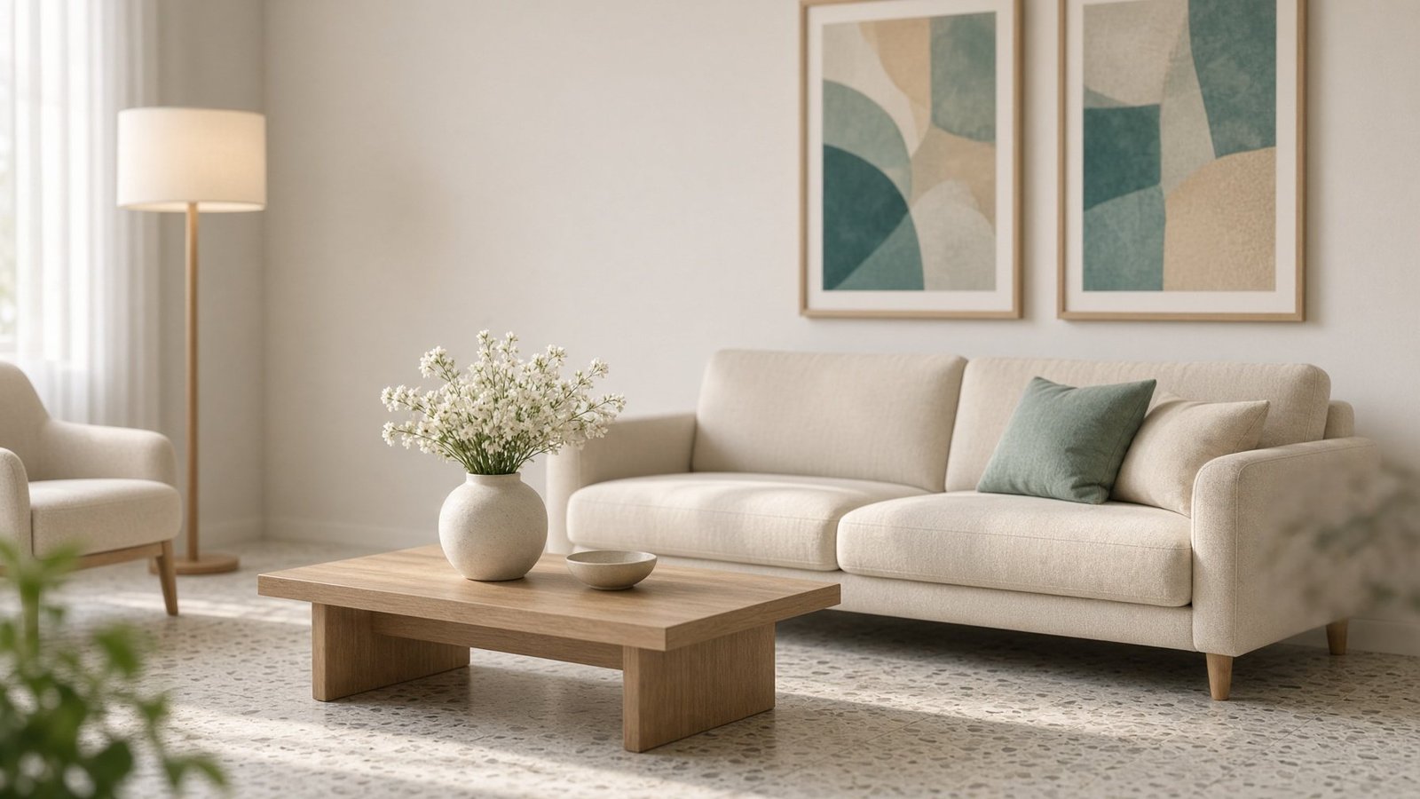 Waiting area with natural light